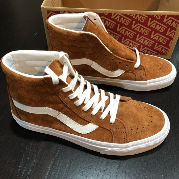 brown leather vans womens